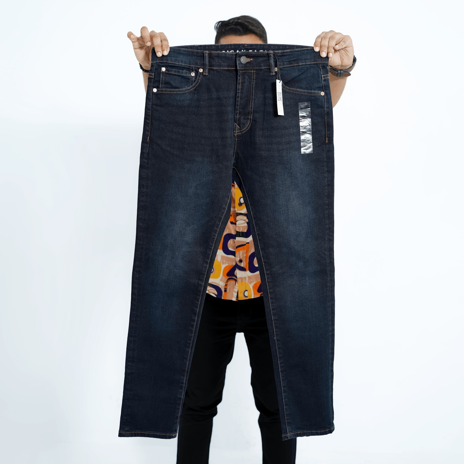 American Eagle Dark Blue Cross denim - Image 2